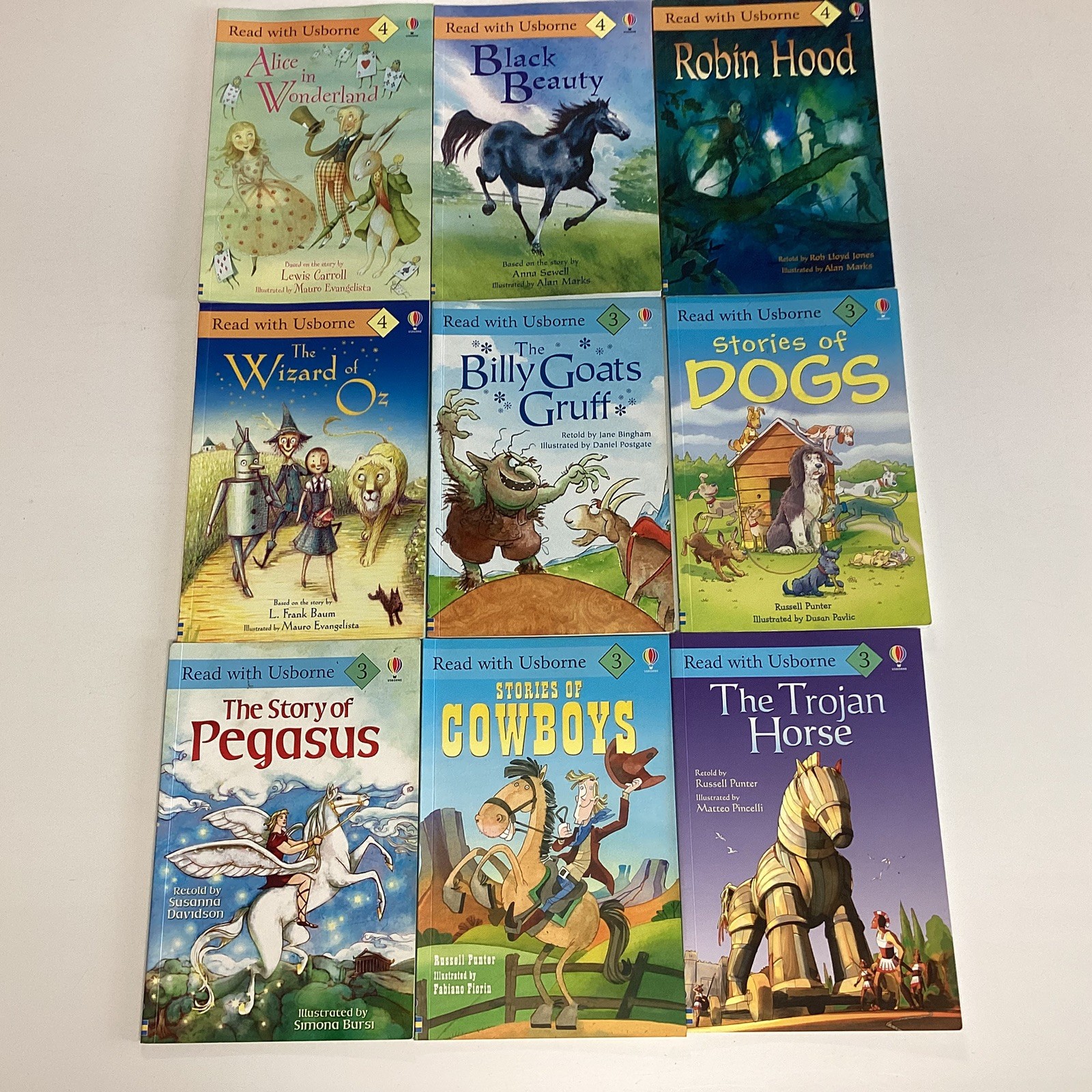 Read with Usborne Level 3 & 4 Reader 1st 2nd Grade Children’s 9 Book Lot