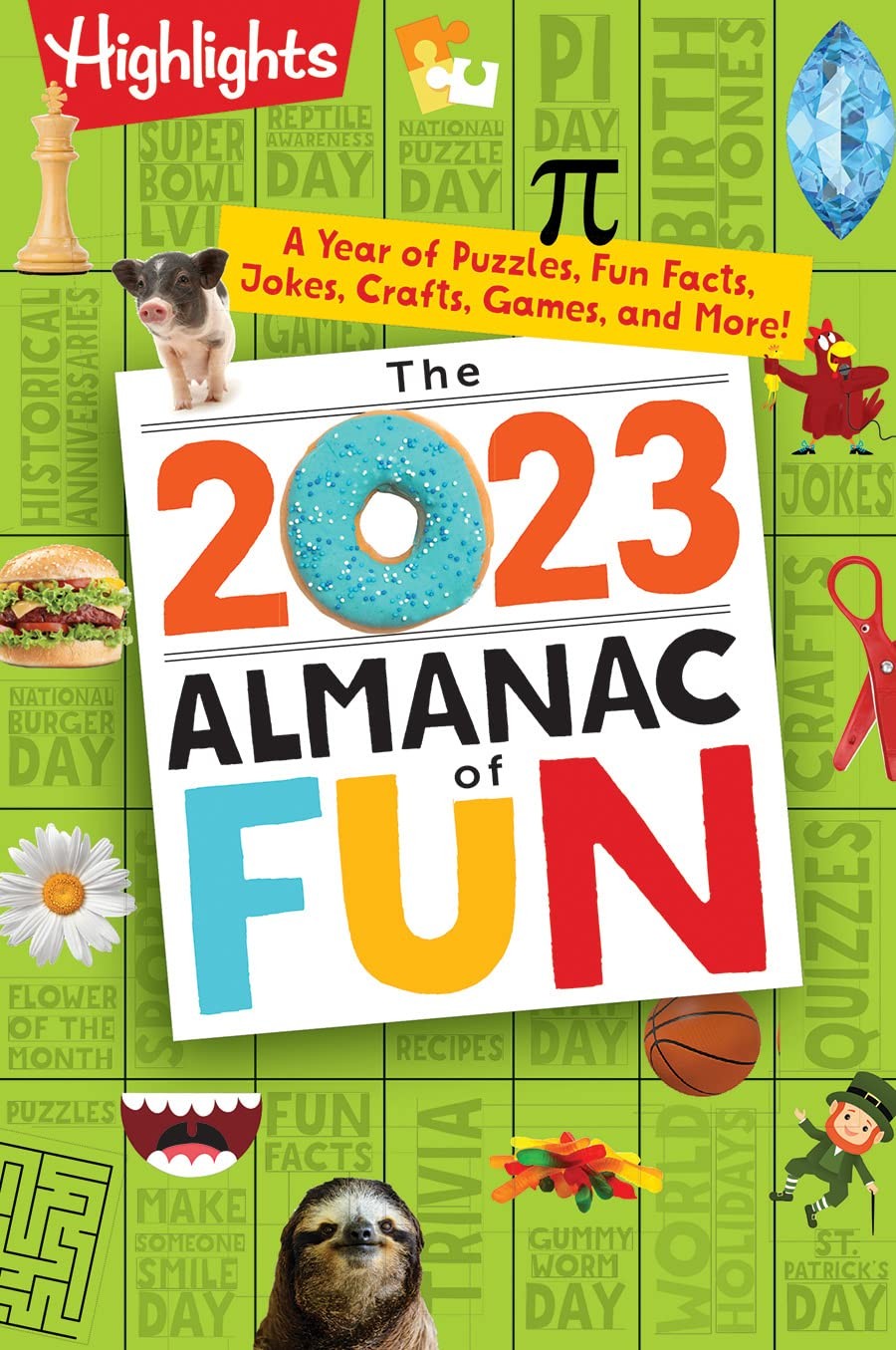 The 2023 Almanac of Fun: A Year of Puzzles, Fun Facts, Jokes, Crafts, Games,…