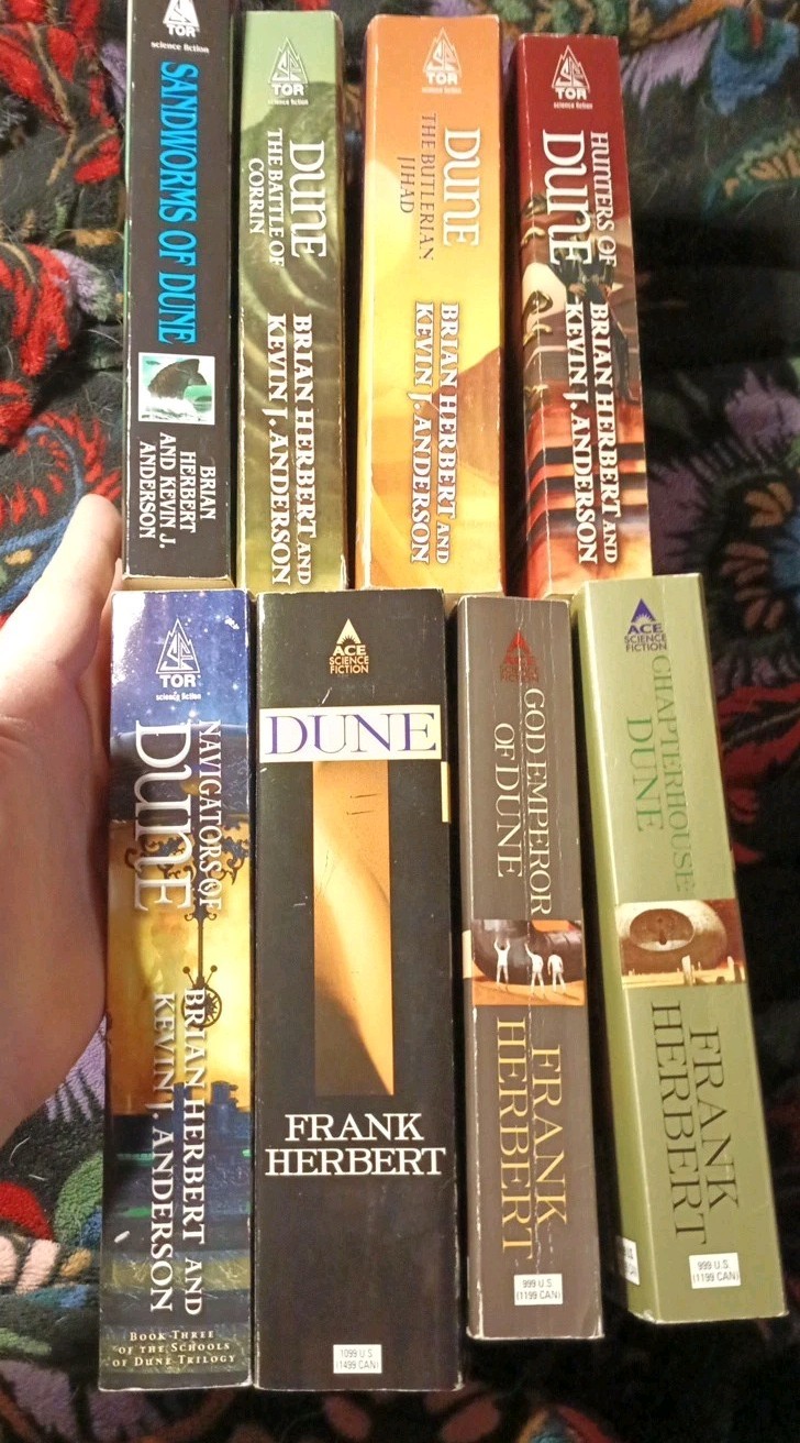VTG Dune Series – Frank & Brian Herbert, Kevin Anderson PB Book Lot of 8