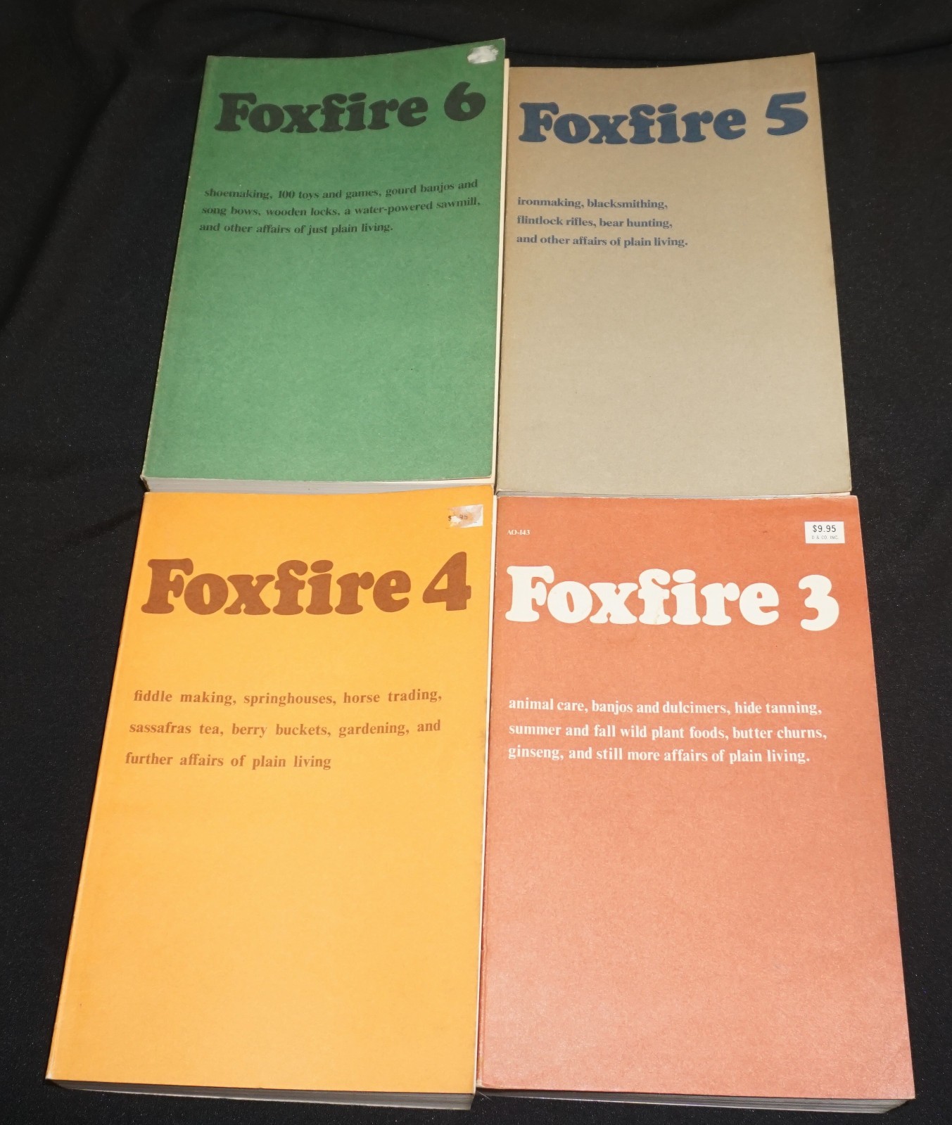 Foxfire Books Set 1-10 Paperback Vintage Eliot Wigginton Folk Heritage NICE