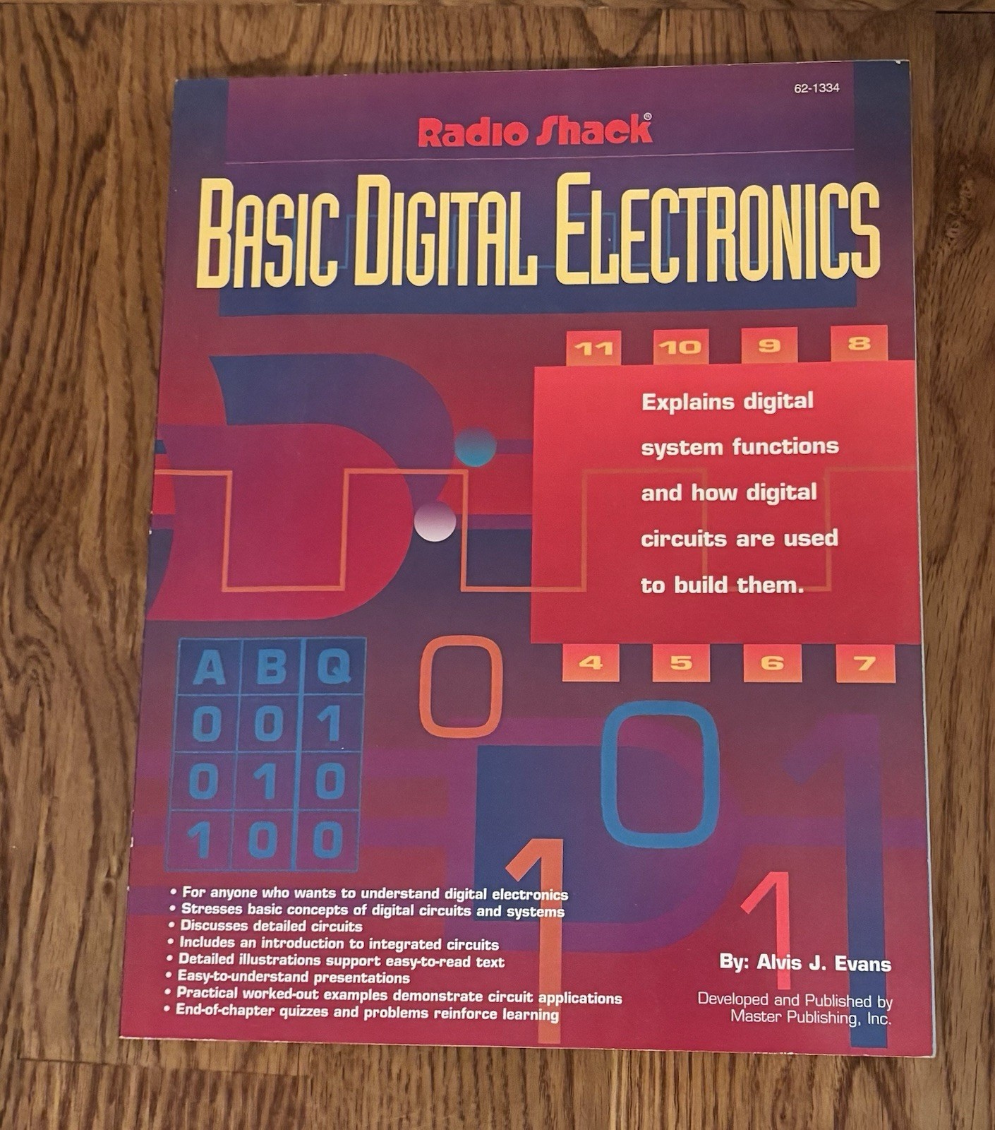 Basic Digital Electronics Alvis Evans Vintage RADIO SHACK 1996 Book 62-1334 Used