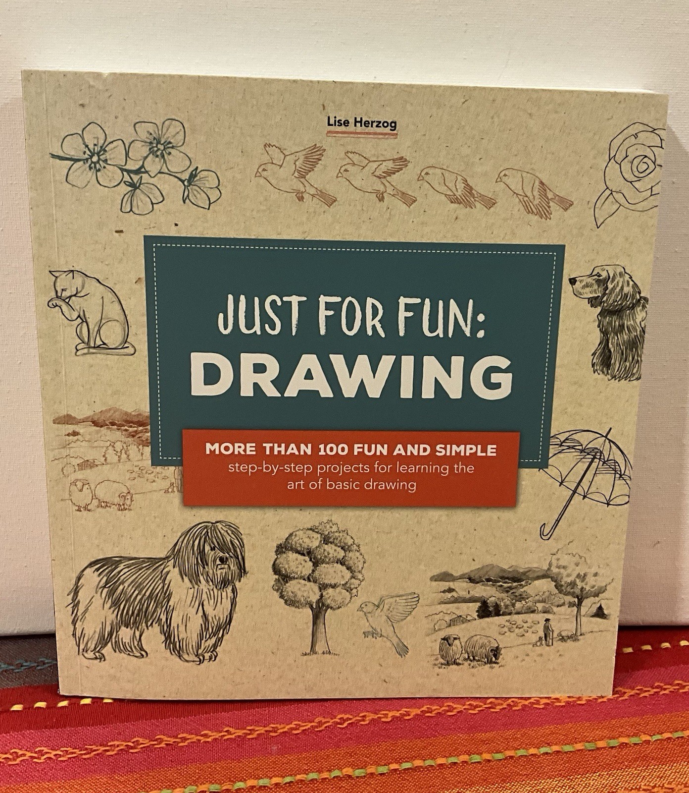 New Just for Fun: Drawing: More than 100 fun – Paperback, by Herzog Lise