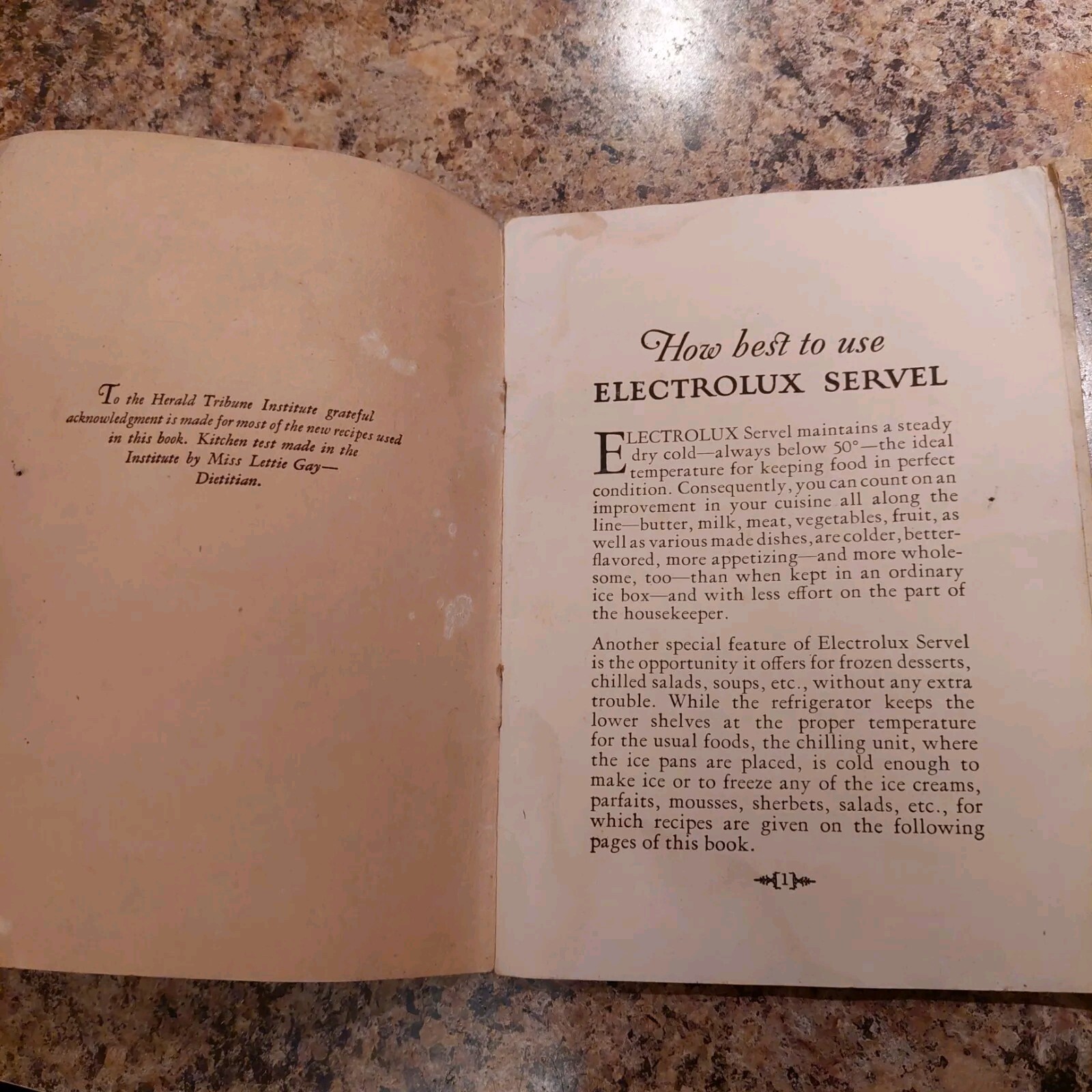 How Best To Use Your Electrolux Servel 1929 CookBook Recipes Refrigerator