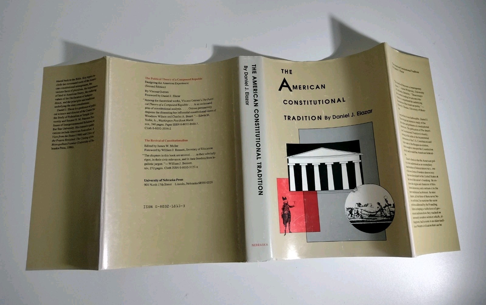 THE AMERICAN CONSTITUTIONAL TRADITION essays By D. J. Elazar – 1988 1st Edition