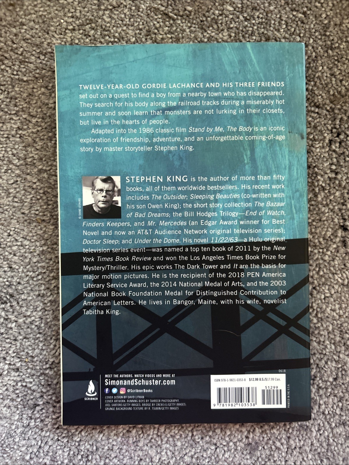 Body by Stephen King (2018, Trade Paperback)🌞