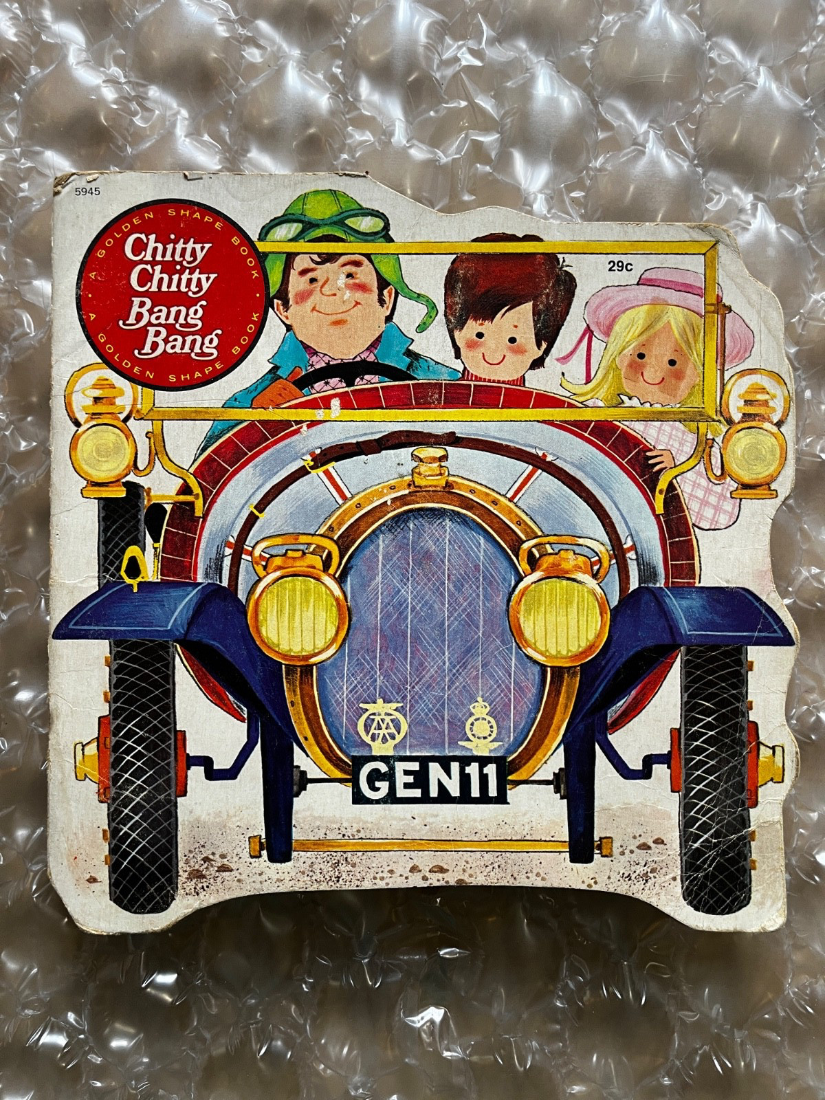 Chitty Chitty Bang Bang Golden Shape Book 1968 Vintage Children’s Paperback rare