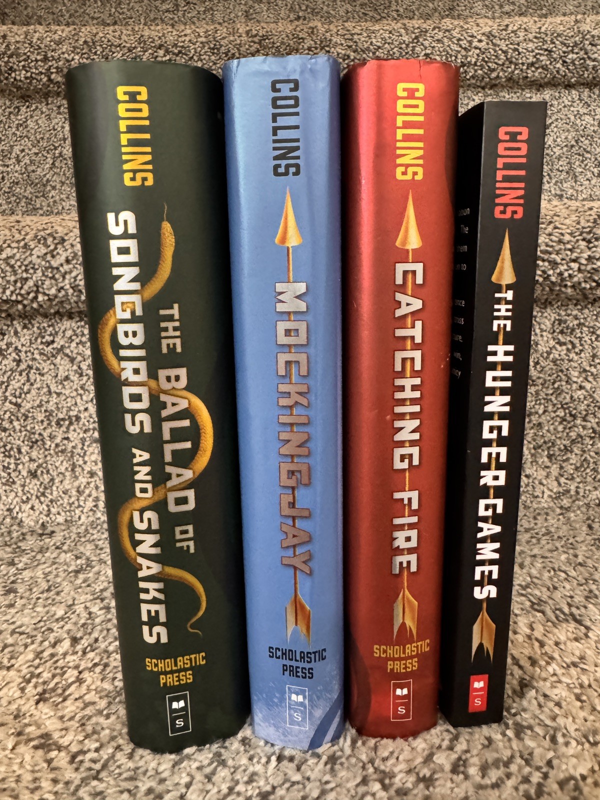 The Hunger Games Series by Suzanne Collins Set, Scholastic Press, Hardcover/Pap…