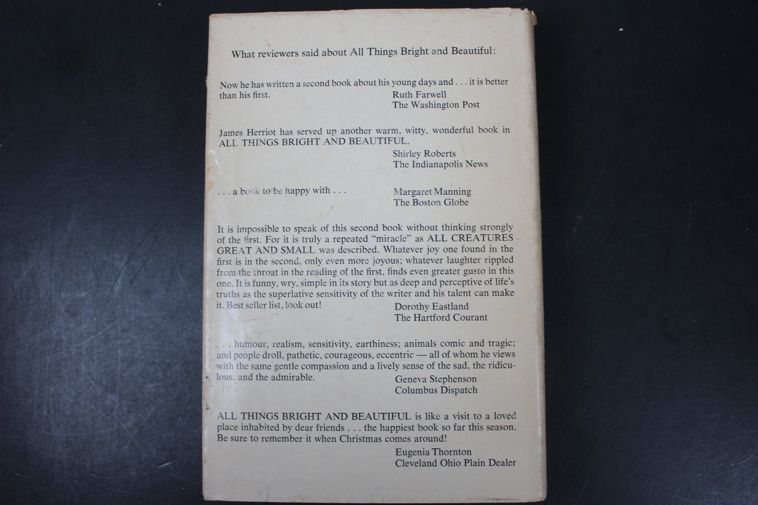All Things Wise and Wonderful James Herriot 1977 Book Club Edition St. Martin’s