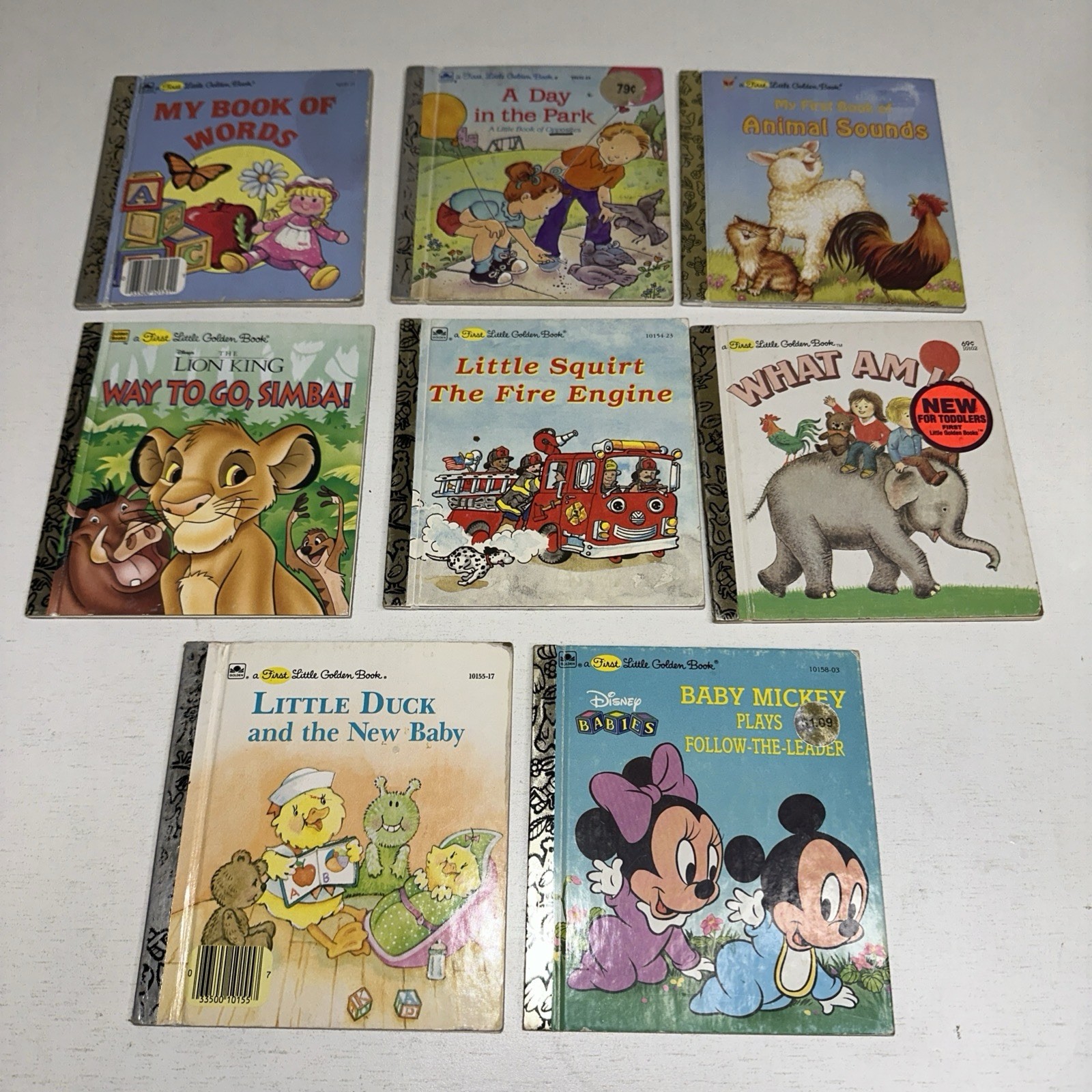 Vintage 1980s & 90’s A First Little Golden Books Mini HC Toddlers Lot Of 8