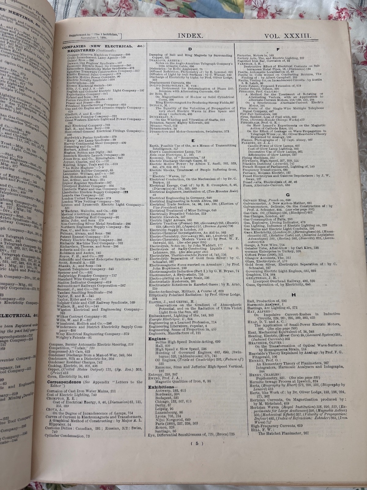 The Electrician Journal 1891–1899 Original Bound Volumes – Choose Volume