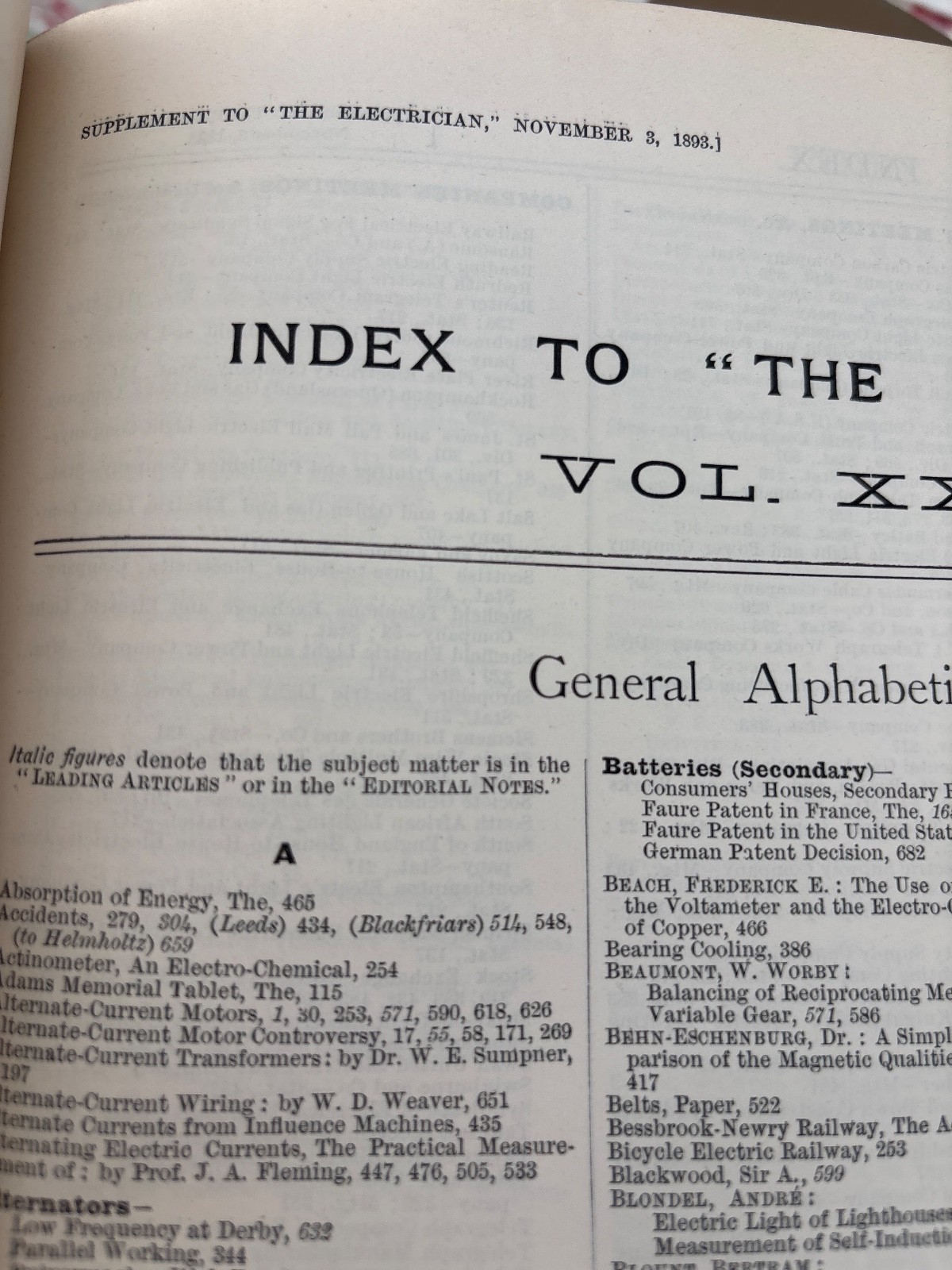 The Electrician Journal 1891–1899 Original Bound Volumes – Choose Volume