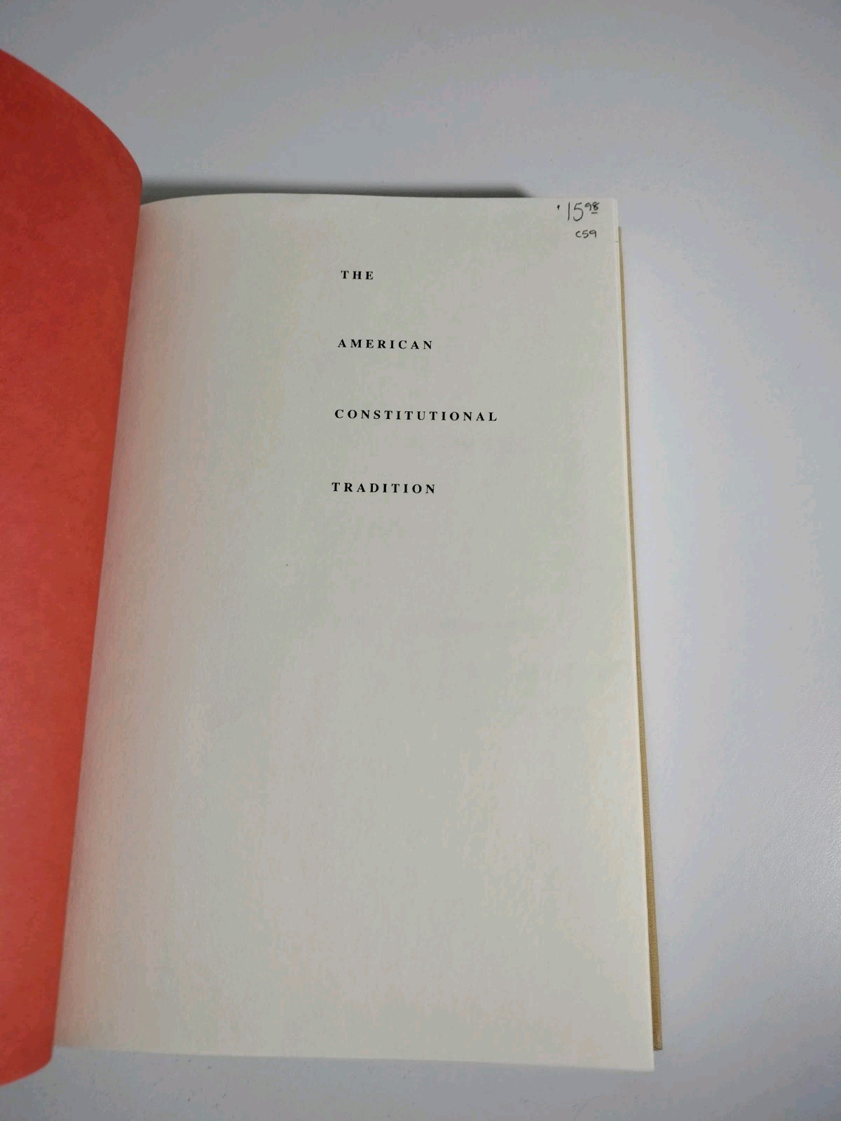 THE AMERICAN CONSTITUTIONAL TRADITION essays By D. J. Elazar – 1988 1st Edition