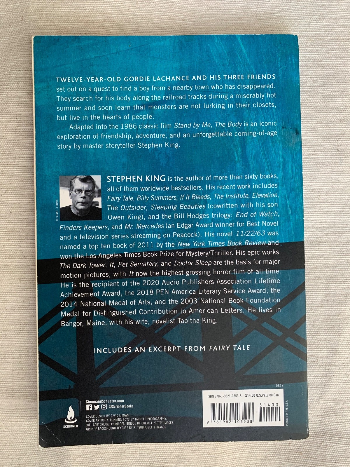 Body by Stephen King (2018, Trade Paperback) ISBN-13: 9781982103538