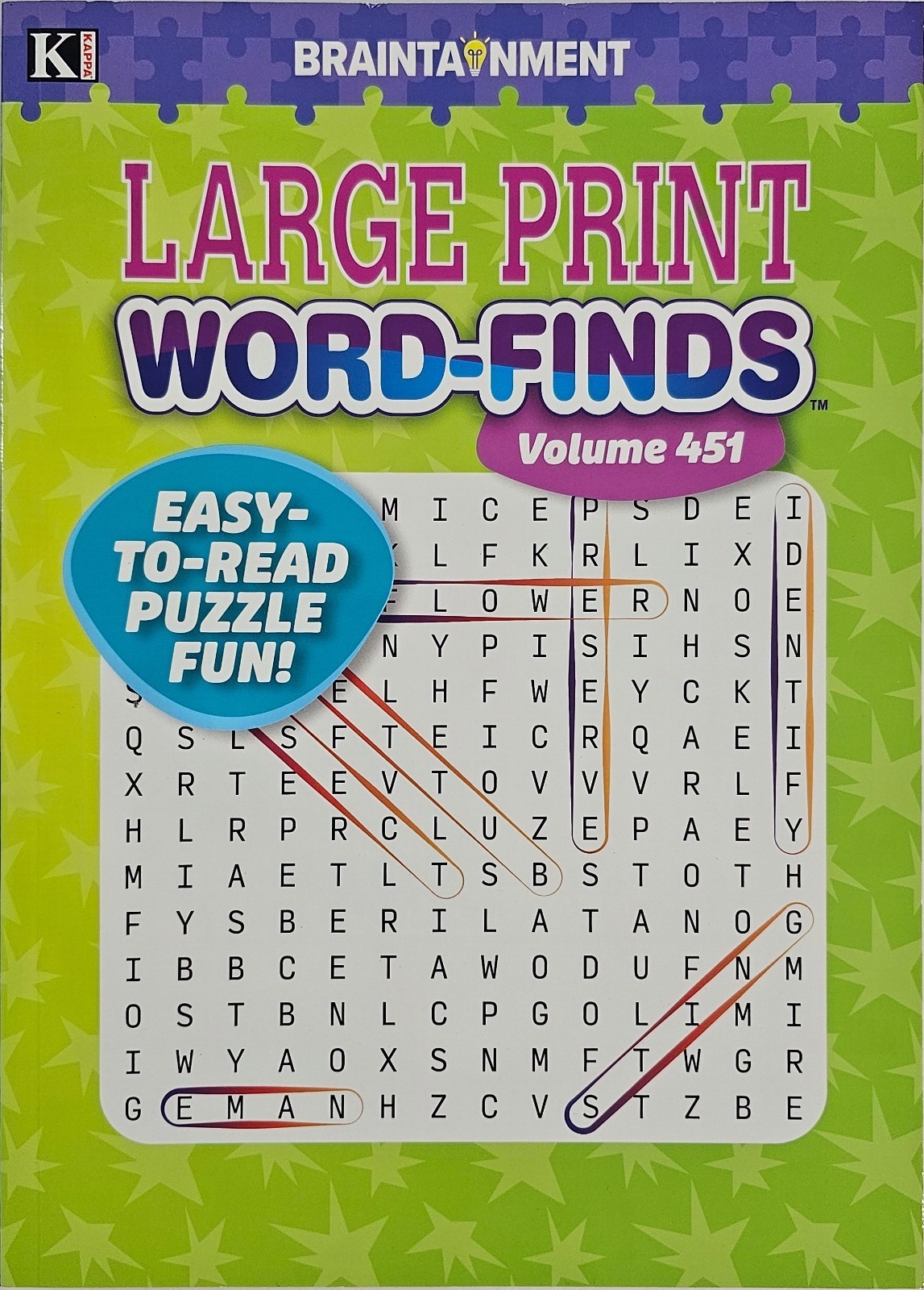 5 New Large Print Word-Finds Puzzle Books Kappa Games Vol #451-502~ Search,Hunt
