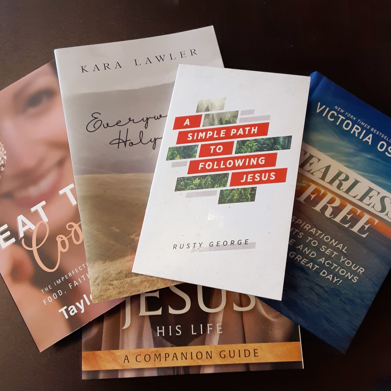 Christian Books sale box lot of 5 Faith Motivation God Jesus Christ Religious