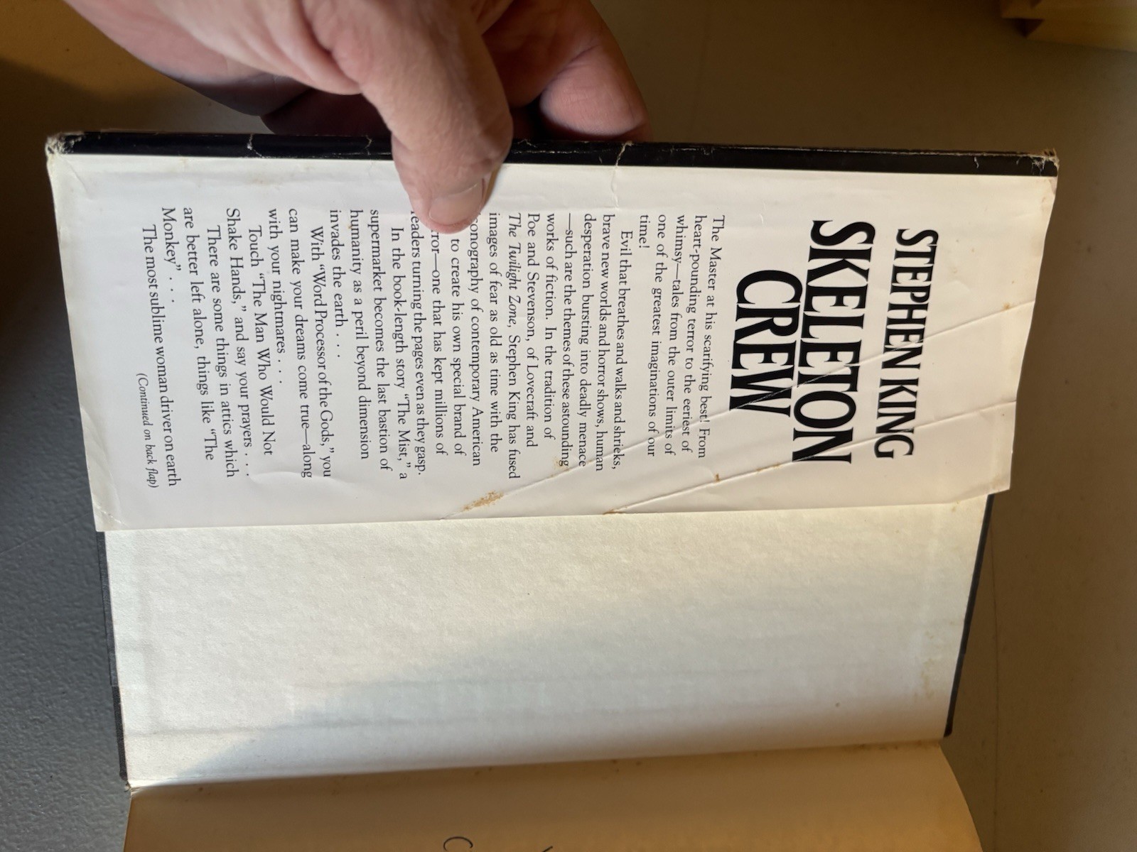 ⭐️Stephen King SKELETON CREW First Edition First Printing Hardcover 1985 Putnam