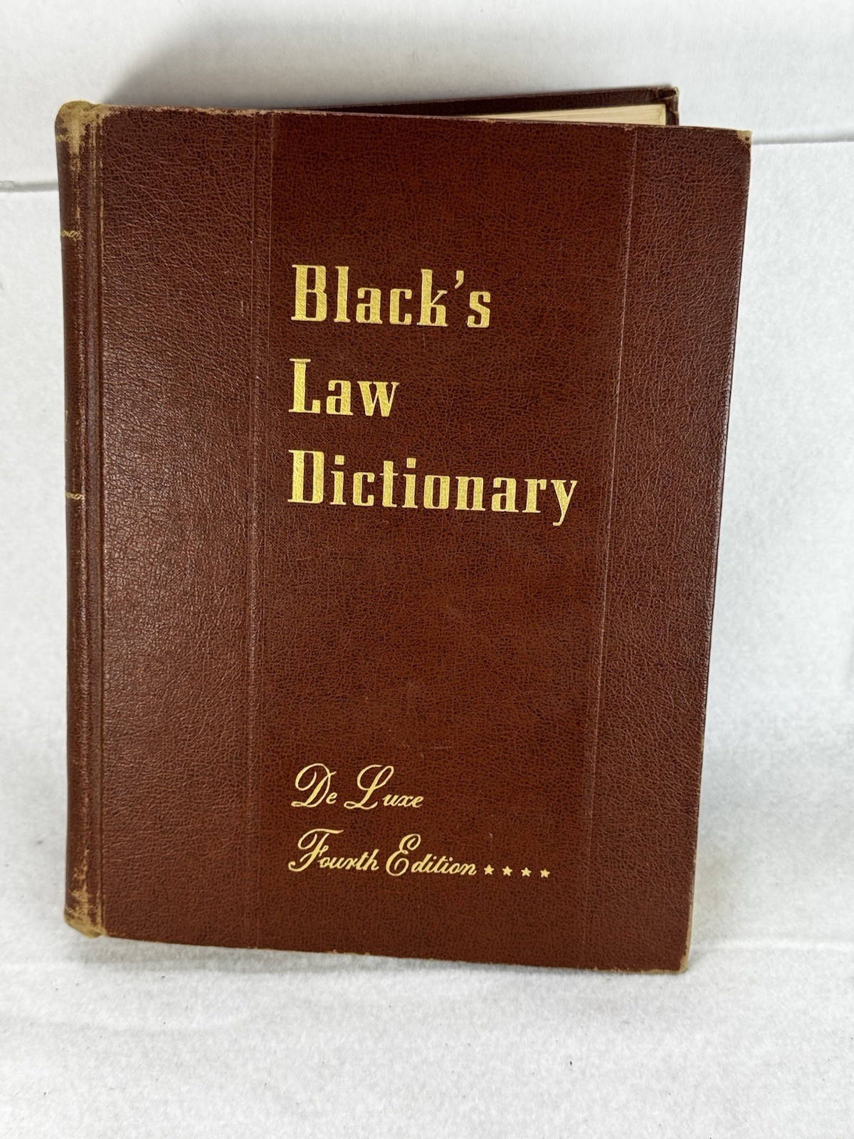 Black’s Law Dictionary De Luxe Indexed Tabbed Fourth 4th Edition 1951