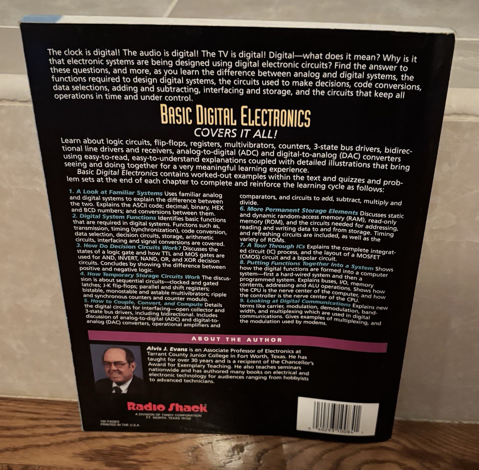 Basic Digital Electronics Alvis Evans Vintage RADIO SHACK 1996 Book 62-1334 Used