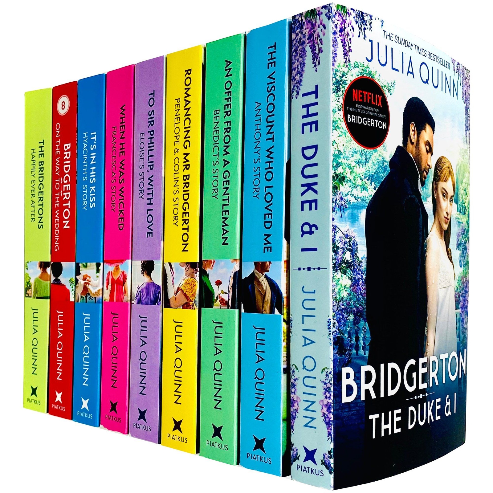 Bridgerton Family Series Collection 1-9 Books Set By Julia Quinn NEW Paperback
