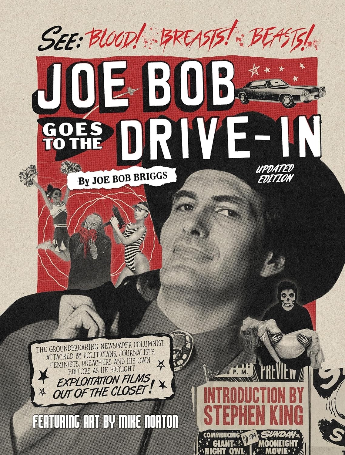 BRAND NEW Joe Bob Goes to the Drive-In (Updated Edition) Hardcover Book Briggs