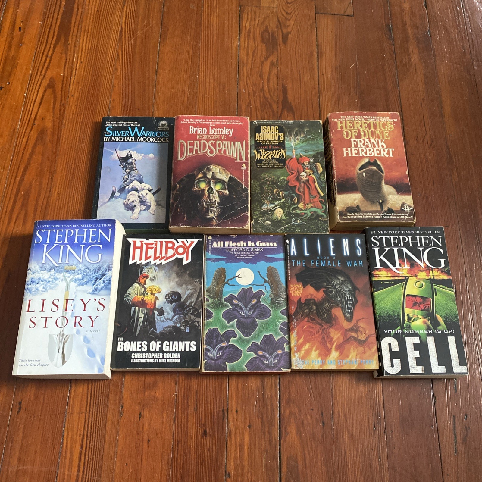 Lot Of 9 Science Fiction Paperback Novels