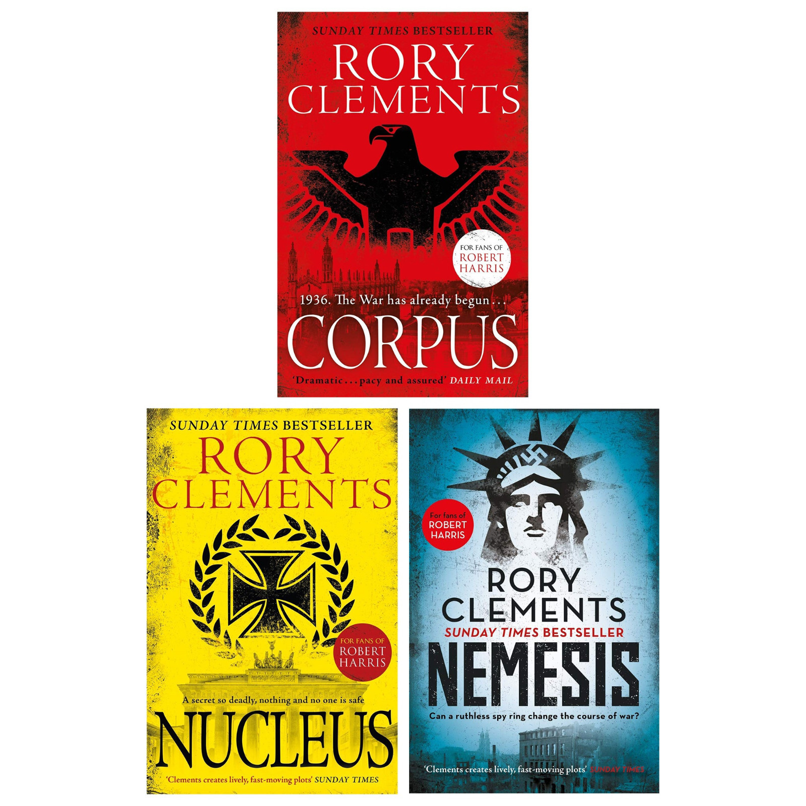 Tom Wilde Series 3 Books Collection Set By Rory Clements – Fiction – Paperback