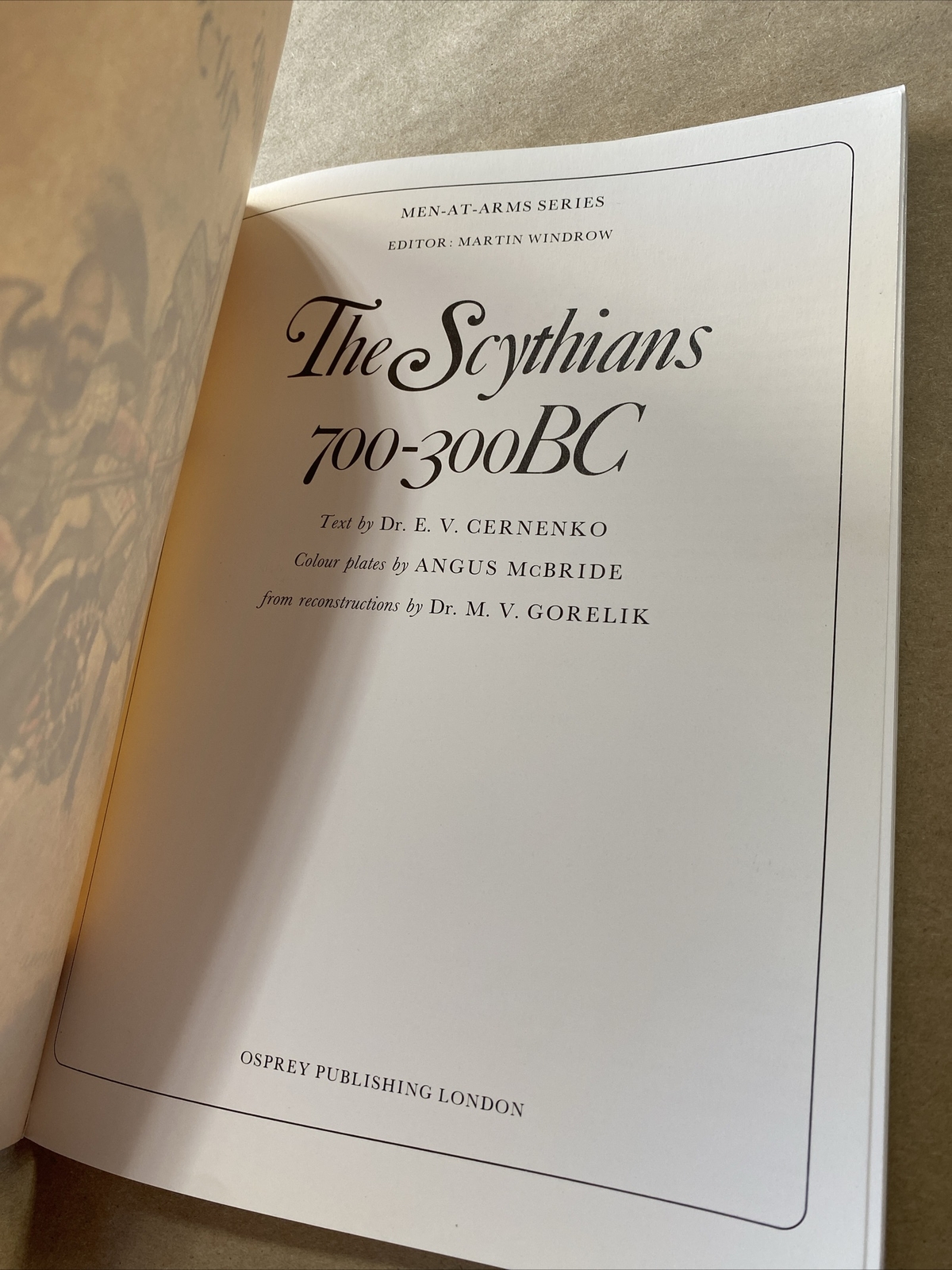 Men-At-Arms Ser.: The Scythians 700-300 BC by E. V. Cernenko (1983, Trade…